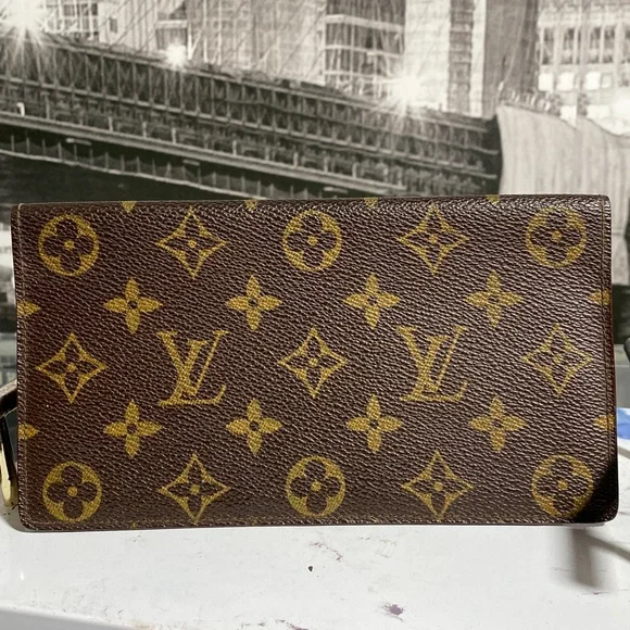 Authentic Louis Vuitton Monogram Checkbook/Phone Continental Wallet - Picture 1 of 15